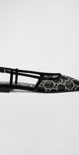 ballerine gucci|gucci demi crystal ballerina flats.